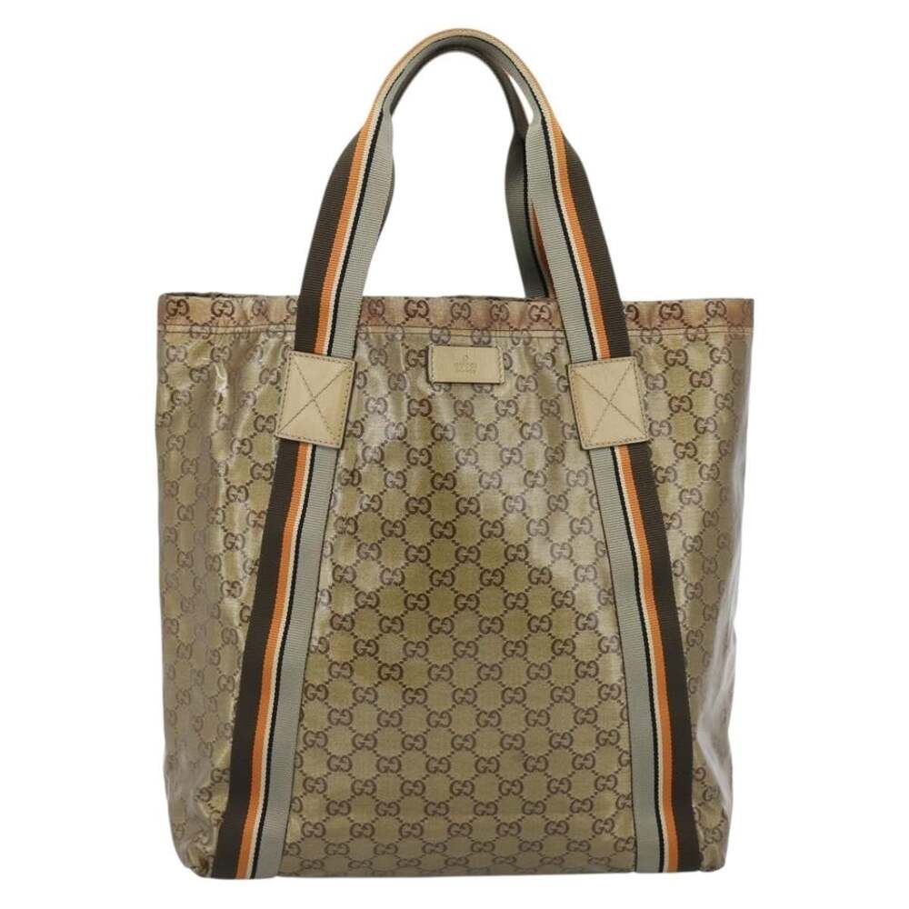 Gucci GG Crystal Tote Bag Beige